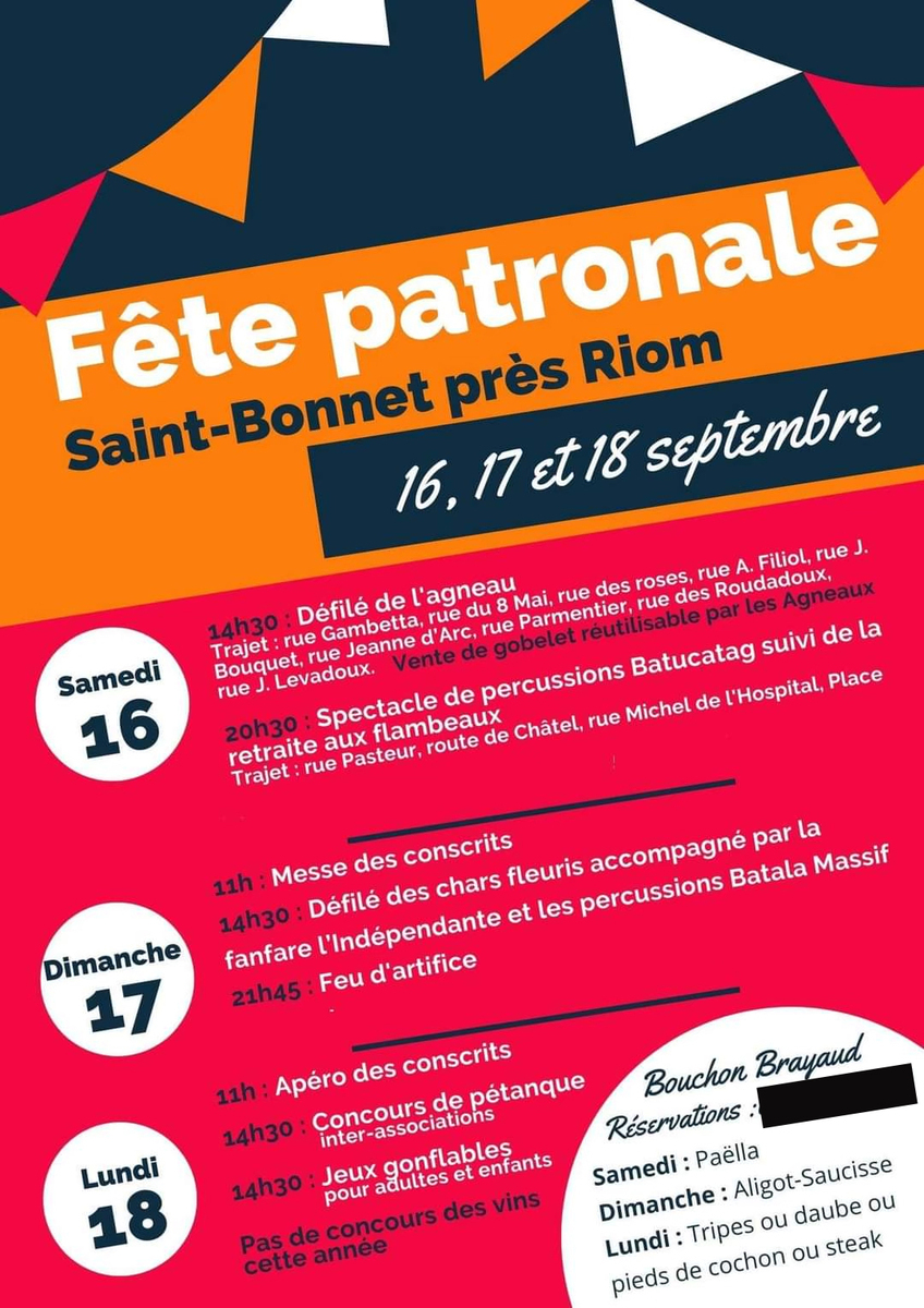 Affiche de la fête