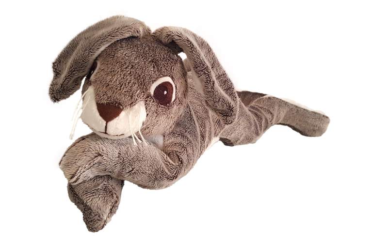 A victory for rabbits, who have been replaced by soft toys!